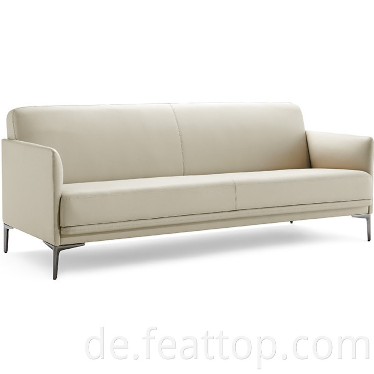 Hochwertige Firmenhaufen Hall Lounge Sofa Stuhl Kurzverdickte Softleder -Leder -Lounge Stuhl